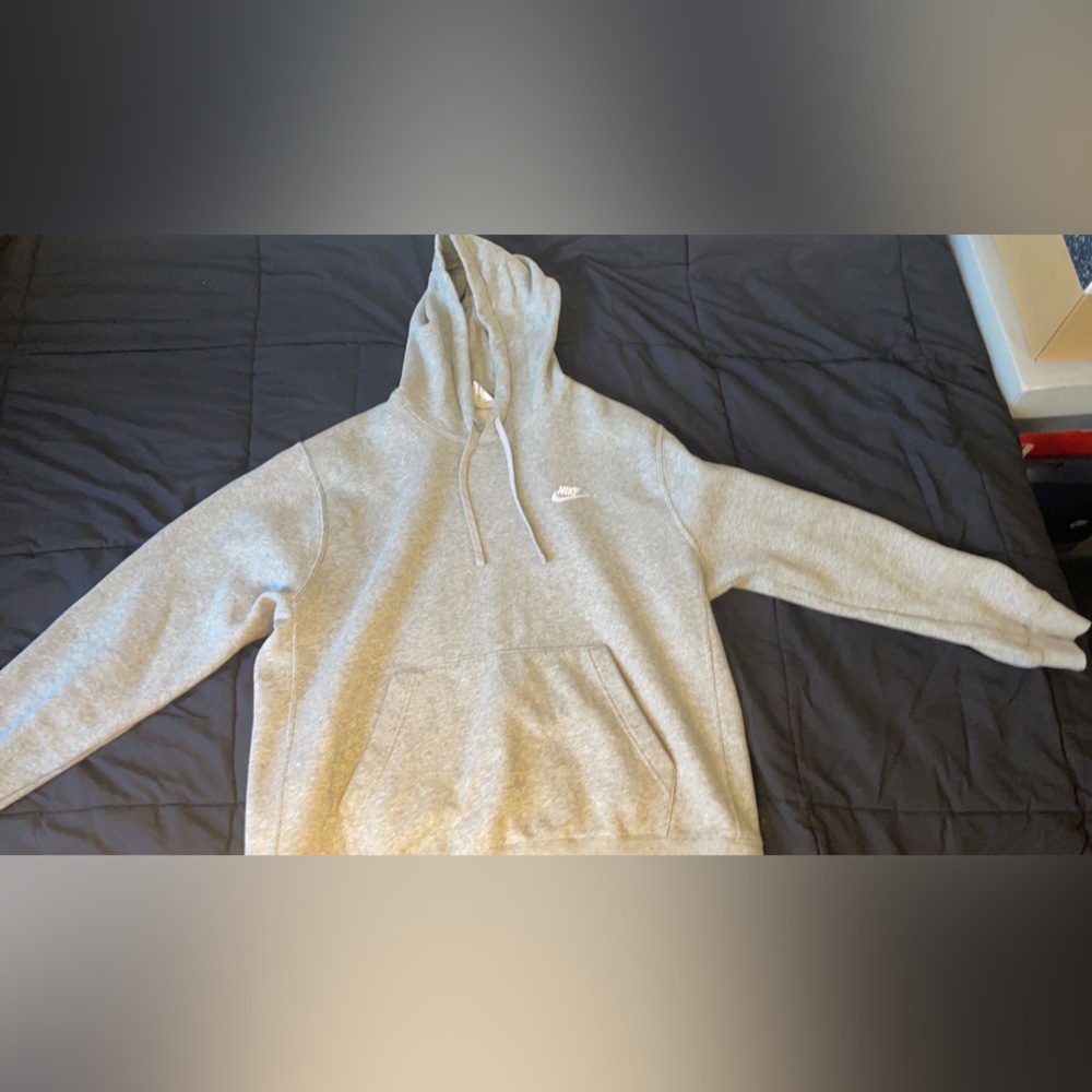Grey nike hoodie L